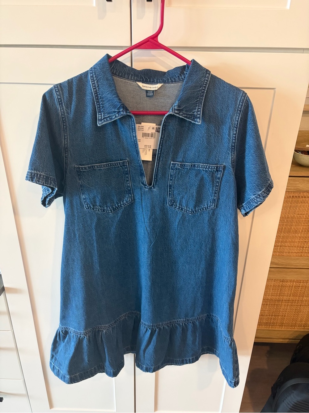 American Eagle Outfitters Denim Short Sleeve Dress